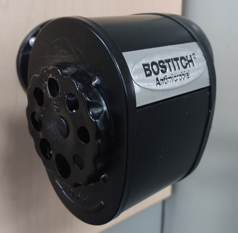 Photograph of crank pencil sharpener.